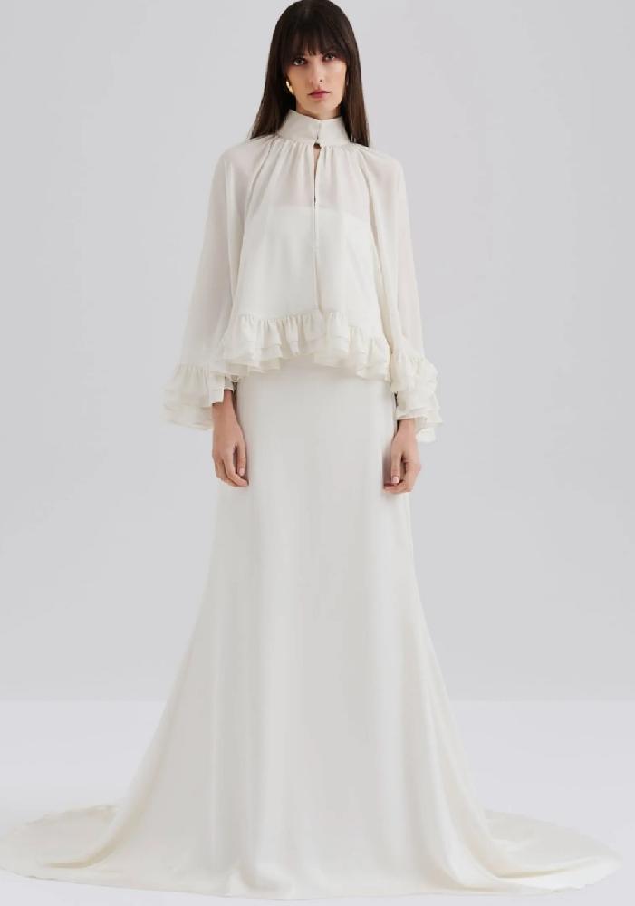 Mariage civil By Malina : Modele Blouse cape Esti 