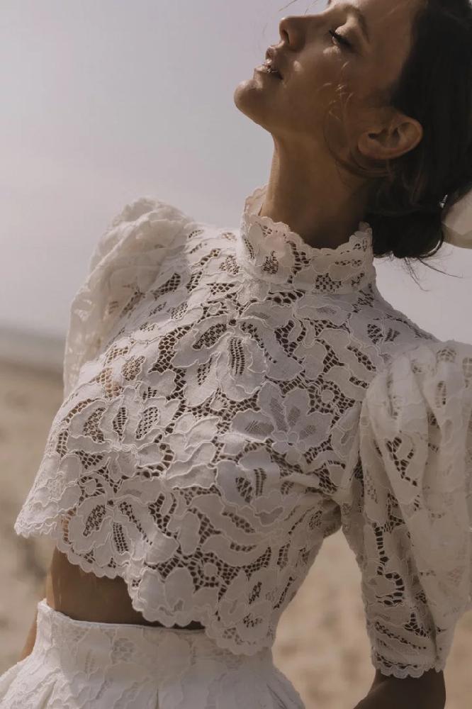 Robes de mariée Victoire Vermeulen : Modele Blouse Gourmandise