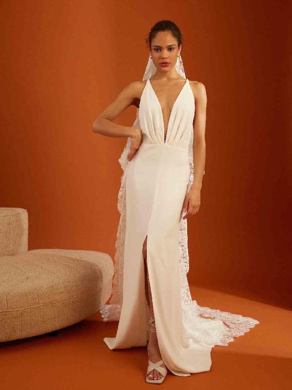 Robes de mariée Uni Paris : Modele Robe Calvi Longue 