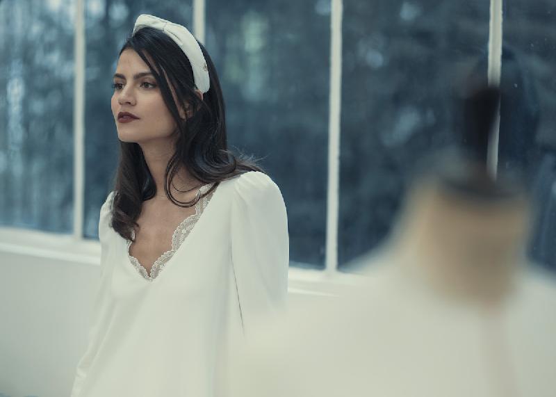 Robes de mariée Laure de Sagazan - Collection civile : Modele Robe Chedid (Bordeaux)