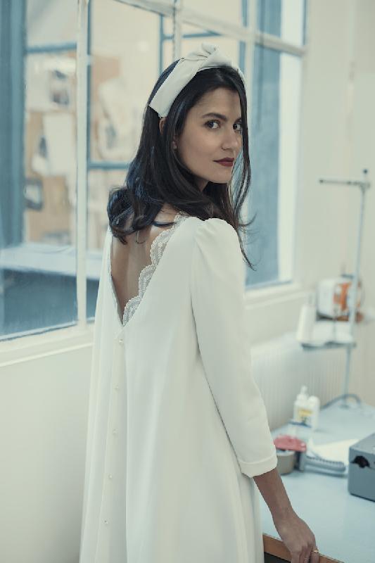 Robes de mariée Laure de Sagazan - Collection civile : Modele Robe Chedid (Bordeaux)