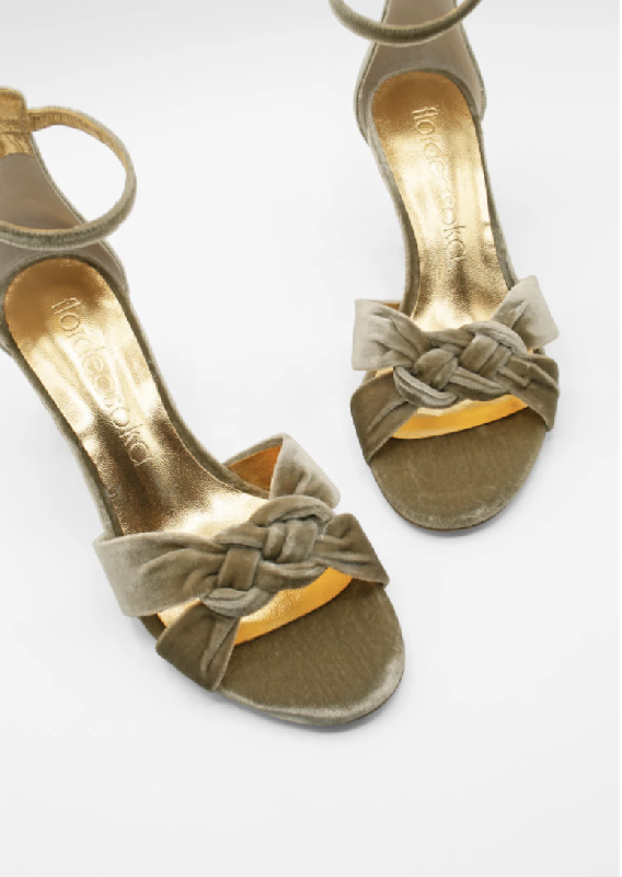 Chaussures Flordeasoka : Modele Sandales Magritte Vert Raisin