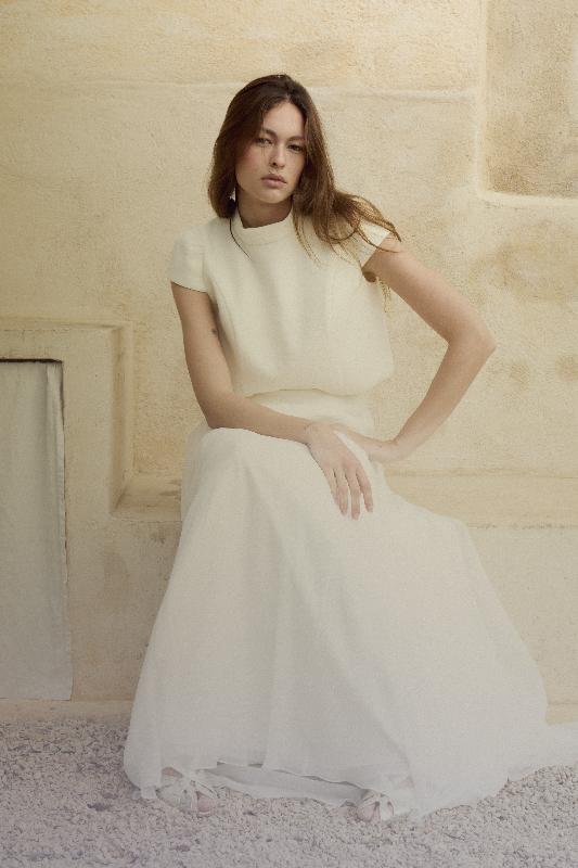 Robes de mariée Laure de Sagazan  : Modele Top Cosia