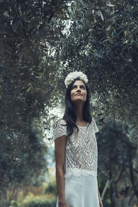 Robes de mariée Laure de Sagazan  : Modele Top Dormoy 