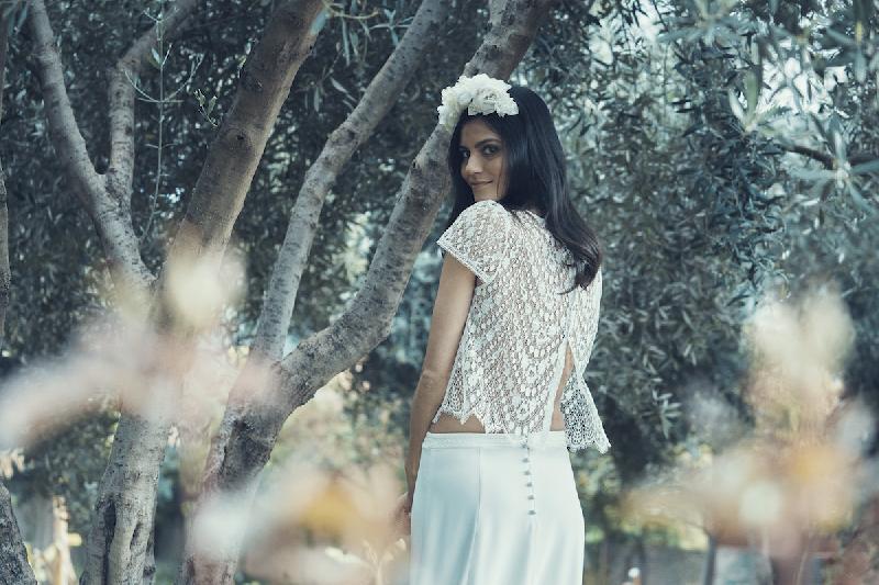 Robes de mariée Laure de Sagazan  : Modele Top Dormoy 