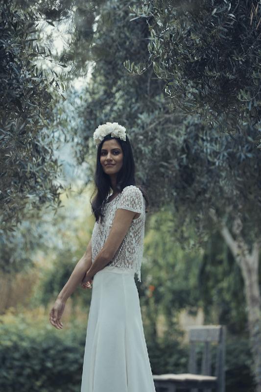Robes de mariée Laure de Sagazan  : Modele Top Dormoy 