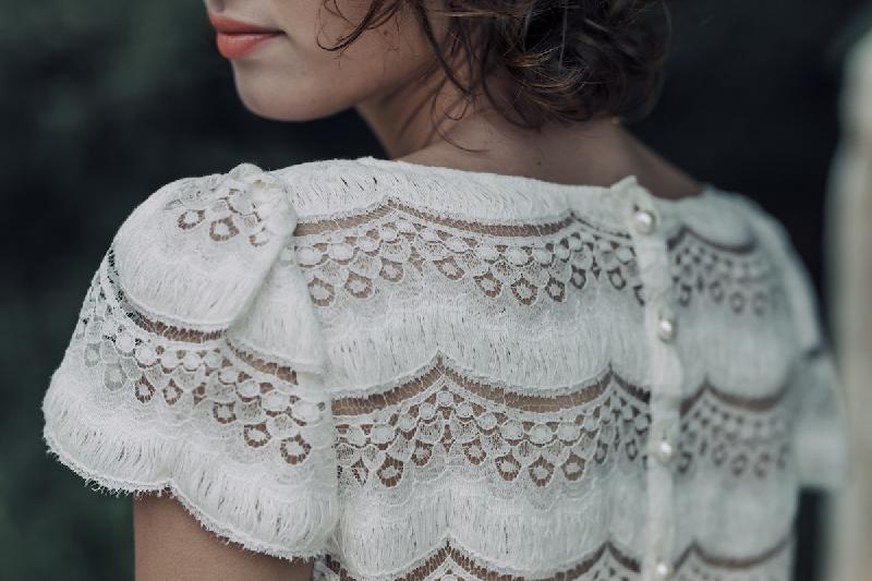 Robes de mariée Laure de Sagazan  : Modele Top Molina