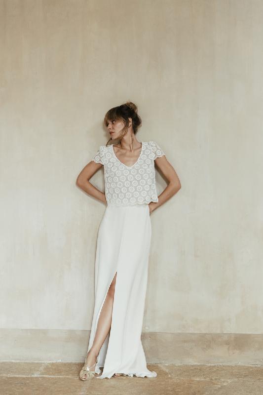 Robes de mariée Laure de Sagazan  : Modele Top Ventura 